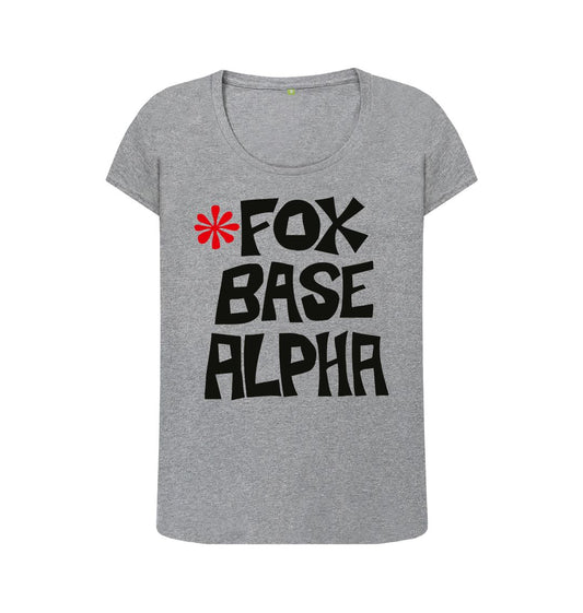 Athletic Grey Fox Base Alpha scoop neck t-shirt