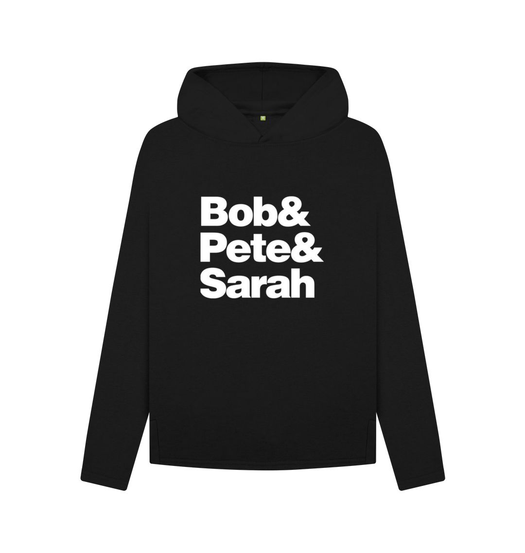 Black Bob&Pete&Sarah relaxed fit hoodie
