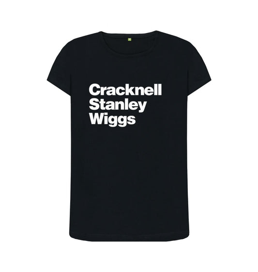 Black Cracknell Stanley Wiggs crew neck t-shirt