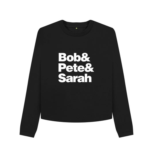 Black Bob&Pete&Sarah boxy jumper