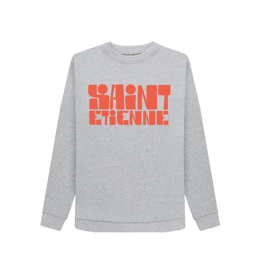 Light Heather Saint Etienne Finisterre logo women's sweatshirt