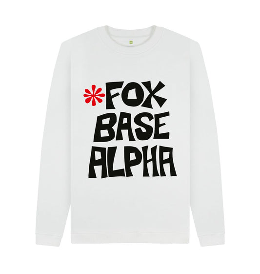 White Fox Base Alpha men's sweatshirt
