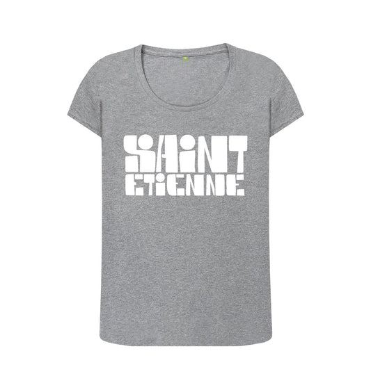 Athletic Grey Saint Etienne Finisterre Logo scoop neck t-shirt