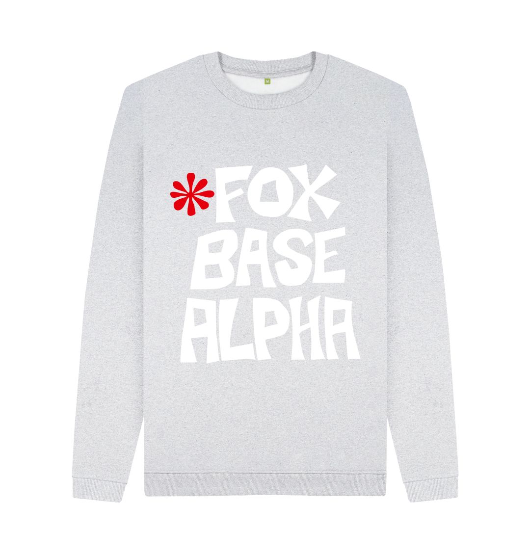 Grey Fox Base Alpha Reverse Logo recycled and recyclable sweatshirt M
