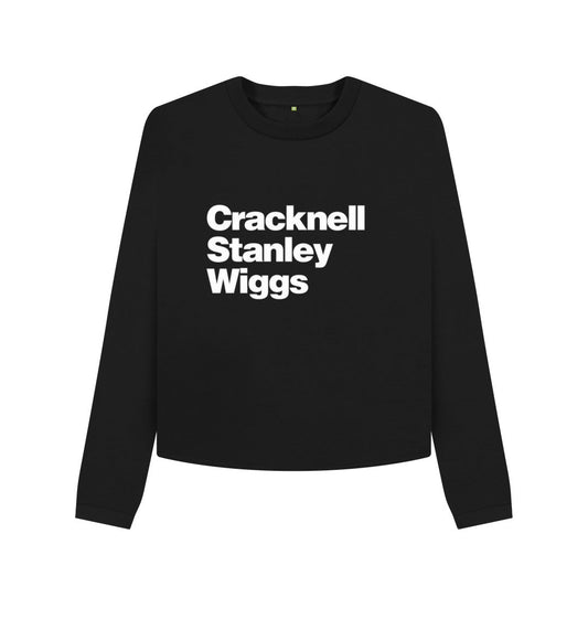 Black Cracknell Stanley Wiggs boxy jumper