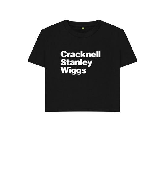 Black Cracknell Stanley Wiggs boxy t-shirt