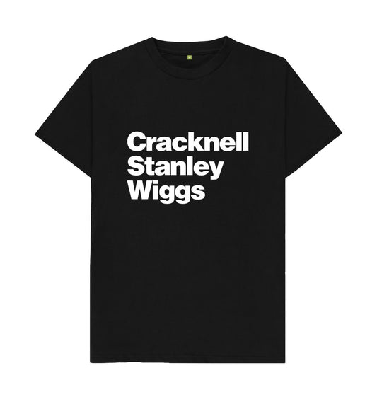 Black Cracknell Stanley Wiggs t-shirt