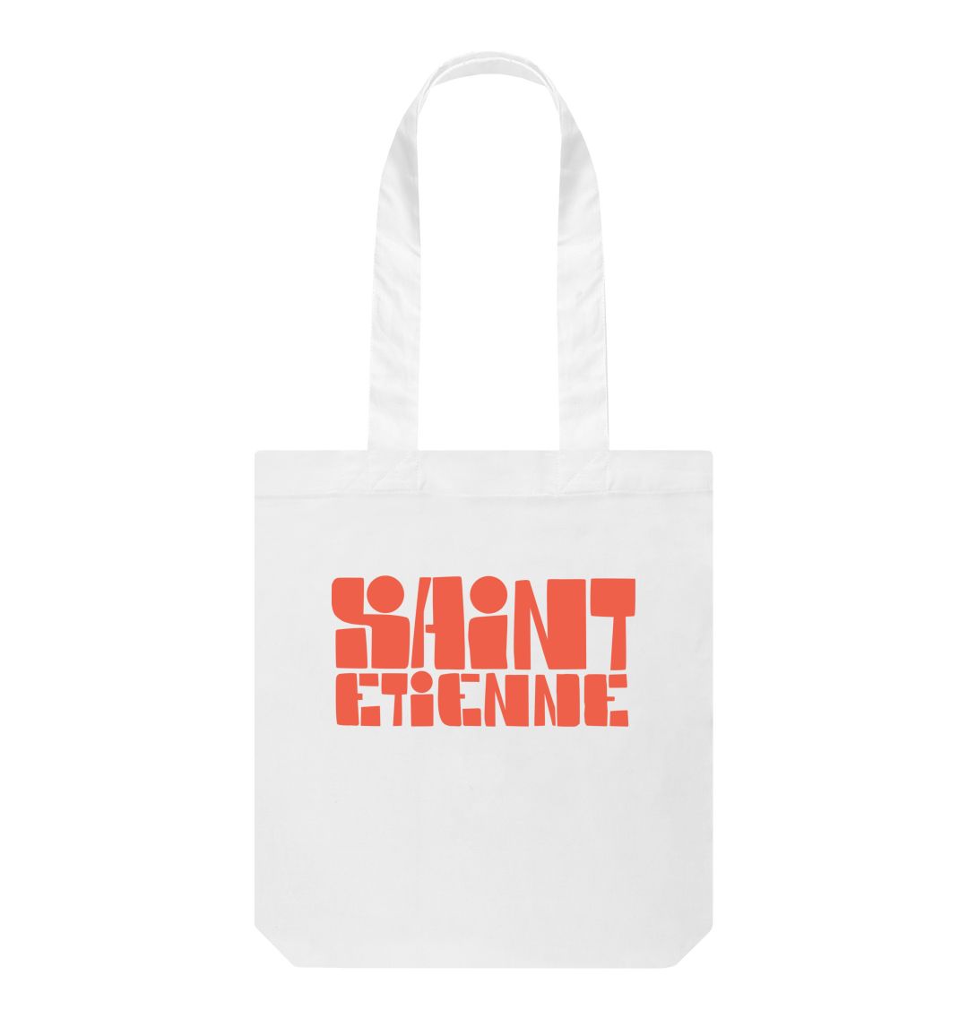 White Finisterre Logo Tote Bag