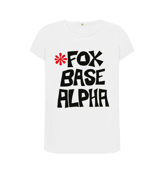 White Fox Base Alpha crew neck t-shirt