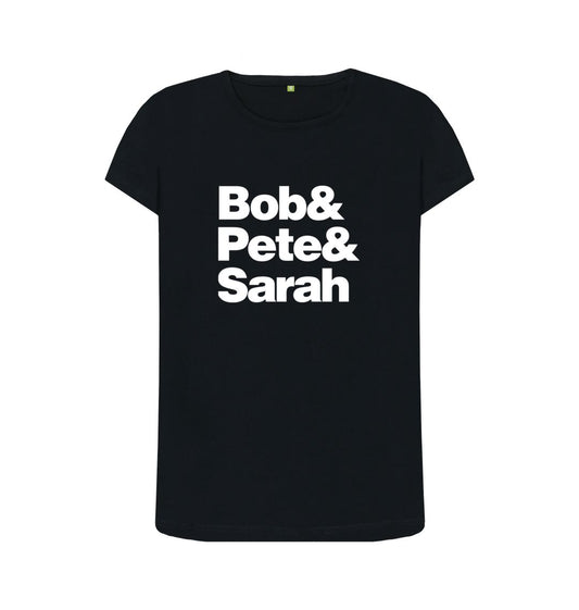 Black Bob&Pete&Sarah crew neck t-shirt