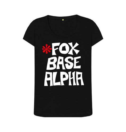 Black Fox Base Alpha black scoop neck t-shirt
